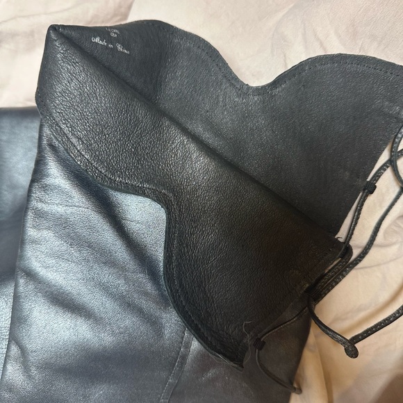 Donald Pliner Leore Pewter Leather Over-the-Knee Boot 6 NEW - Picture 6 of 6